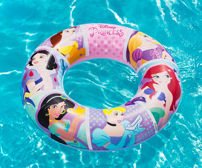 Bestway 91043 Disney-prinsessapuhallettava uimarenkaan, halkaisija 56 cm. Uimarenkaassa on Disney-prinsessojen kuvia ja se sopii hyvin lapsille uima-altaassa leikkimiseen.