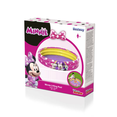 Lasten PVC-uima-allas, Minnie-aihe, 122 cm x 25 cm