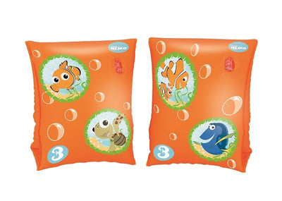 Bestway 91100 906 x 59123x15cm -kokoiset vauvan uimarenkaat ja -hihat Nemo-kuvioilla.