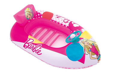 Bestway 93204 -mallinen 45 x 28114m x 71cm Fashion Boat -ilmapatjalla varustettu uima-allasvene. Sinivalkoraidallinen, pyöreä malli.
