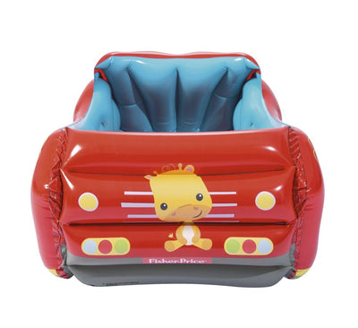 Bestway Fisher-Price -merkkinen autorataleikkiallas. Koko 47 x 31 x 20 tuumaa (119 x 79 x 51 cm).