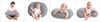 Monikäyttöinen ergonominen imetystyyny - ballerinas pink