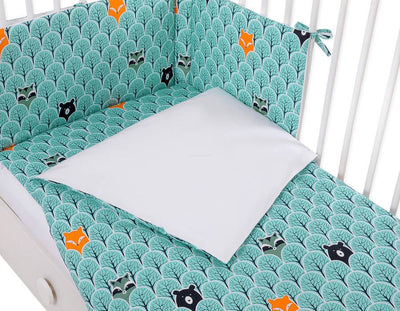 Pussilakanasetti Vauvalle - 120X90cm - Mint Forest