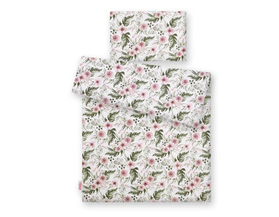 Pussilakanasetti Vauvalle - 120X90cm - Peony Flower Pink