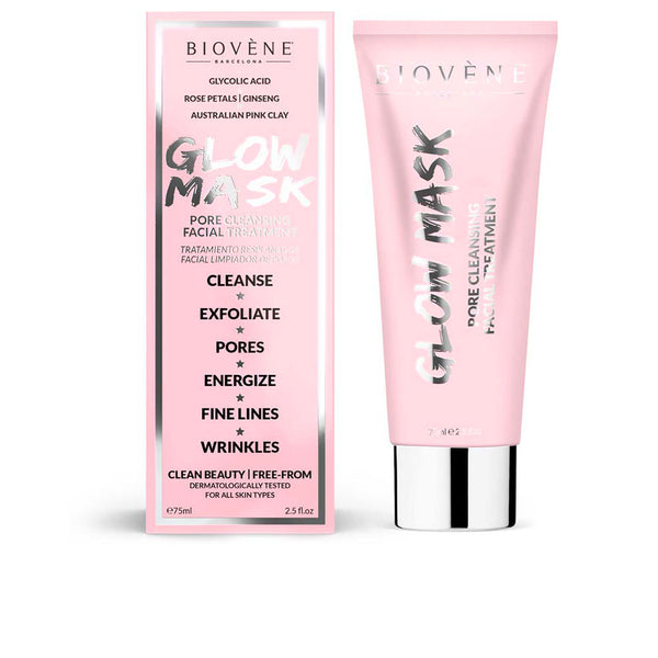 Biovène Glow mask ihohuokosia puhdistava kasvohoito 75 ml | Vuodevaatteet.fi