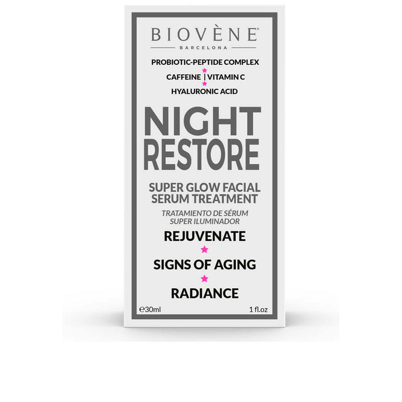 Biovène Night Restore Super Glow – heleyttävä yöseerumi | Vuodevaatteet.fi