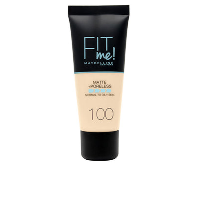 Fit me! foundation matte+poreless #100-warm ivory - MAYBELLINE