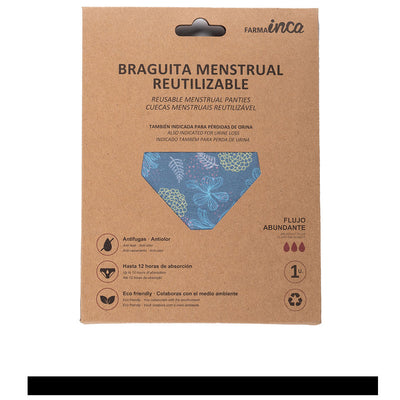 Menstrual Panties Super Absorption #Blue Size Xs 1 Unit