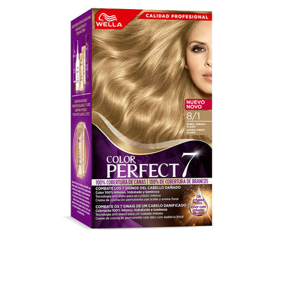 Wella color perfect 7 100% harmaan peiton #8/1-vaalea tuhkablondi 6 u - WELLA COLOR PERFECT 7