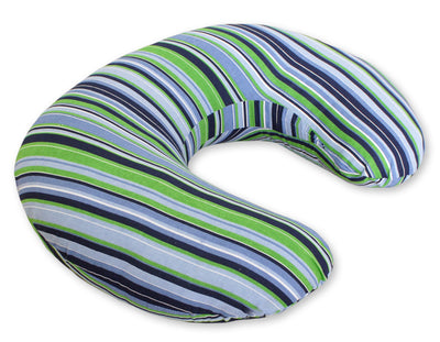 Monikäyttöinen ergonominen imetystyyny - dark blue strips