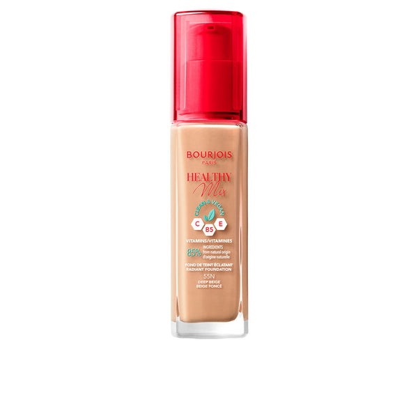 Bourjois Healthy mix hehkuva meikkivoide #55-syvä beige | Vuodevaatteet.fi