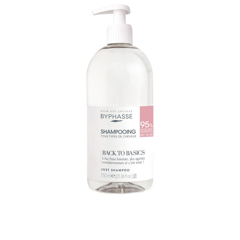 Byphasse Back to basics shampoo kaikille hiustyypeille 750 ml | Vuodevaatteet.fi