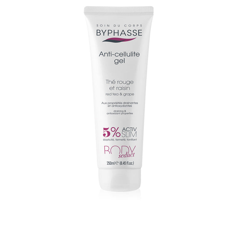 Byphasse Body seduct gel antselluliittigeeli punainen tee ja rypäle 250 ml | Vuodevaatteet.fi