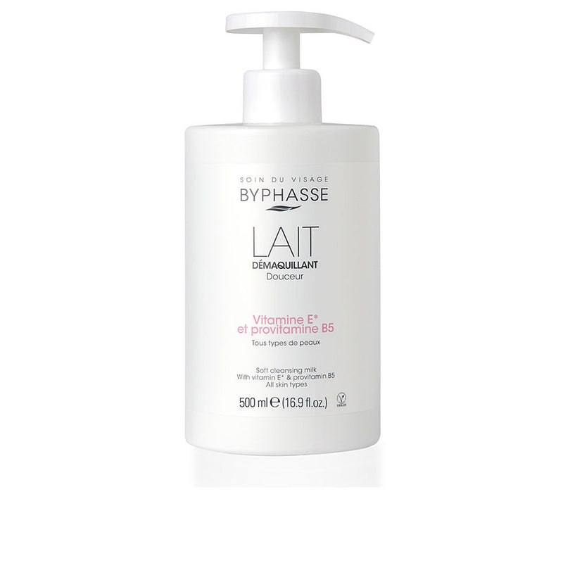 Byphasse Douceur make-up remover milk e-vitamiini ja provitamiini b5 500 ml | Vuodevaatteet.fi