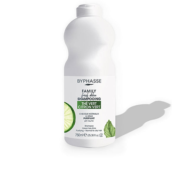 Byphasse Family fresh delice shampoo normaaleille ja rasvoittuville hiuksille 750 ml | Vuodevaatteet.fi