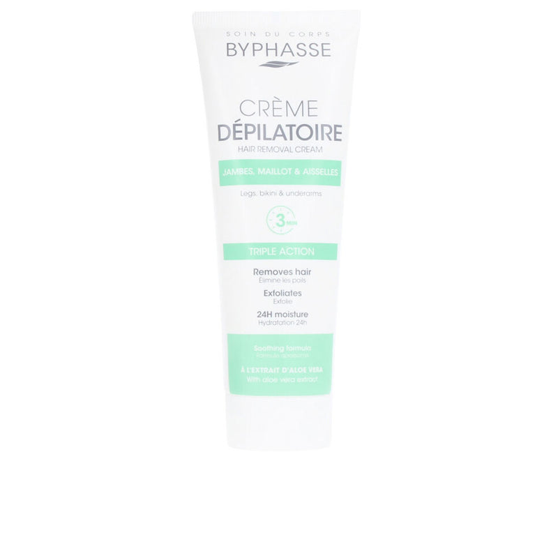 Byphasse Hair removal cream aloe vera -uute 125 ml | Vuodevaatteet.fi