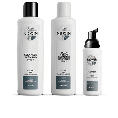 Sistema 2 kit - hoitopakkaus luonnonhiuksille, joilla on tiheyden menetystä, 3 kpl - NIOXIN