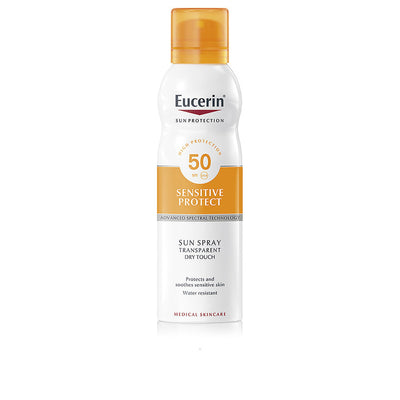 Sun sensitive protect suihke läpinäkyvä kuiva kosketus spf50 200 ml - EUCERIN