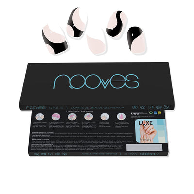 Premium glam gel nail sheets #white cow 20 kpl - NOOVES