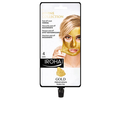 Gold peel-off kiinteyttävä naamio 4 käyttökertaa - IROHA