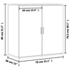 Betoninharmaa senkki Caval 79x38x80cm (puinen)