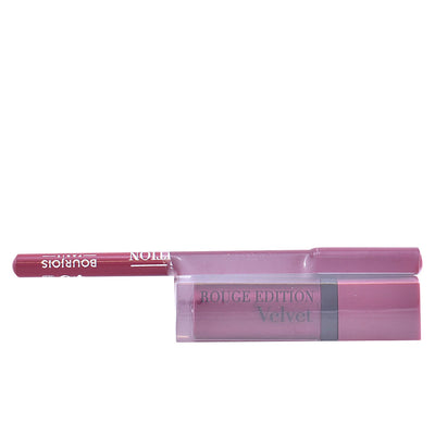 Rouge edition velvet huulipuna #14+huultenrajauskynä #5 - BOURJOIS