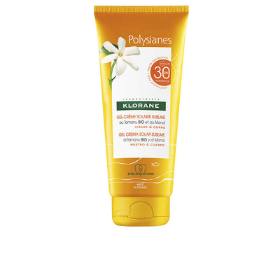 Polysianes monoï y tamanu bio aurinkogeeli kasvoille ja vartalolle spf30 200 ml - KLORANE