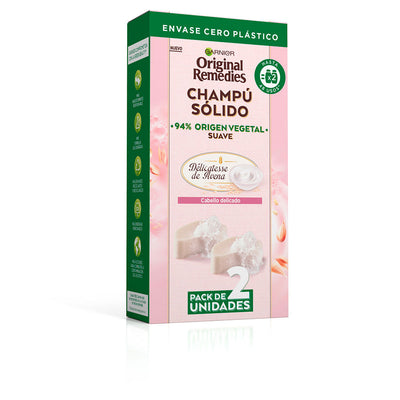 Original remedies hienovarainen kaurashampoo, kiinteä, 2 x 60 gr. - GARNIER