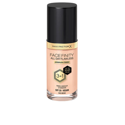 Facefinity 3in1 pohjustaja, peitevoide & meikkivoide #55-beige 30 ml - MAX FACTOR