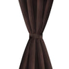 Ruskeat Pimennysverhot Metallirenkailla 2 kpl 135 x 245 cm