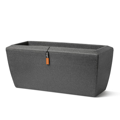 Capi Kukkalaatikko Arc Granite suorakaide 90x35x40 cm antrasiitti - Vuodevaatteet