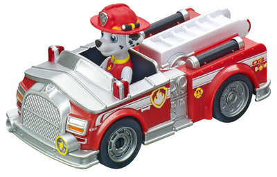 Paw Patrol -teemainen Carrera First -autorata, jossa radan pituus on 2,9 metriä.