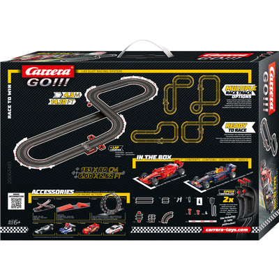 Carrera Go -autorata, jossa kaksi kilpa-autoa radalla.