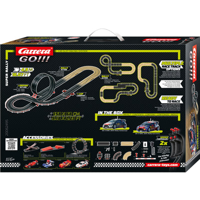 Carrera Go -autorata Super Rally -setti, jossa radan pituus on 4,9 metriä.