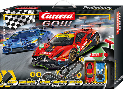 Carrera Go -autorata, jossa on 62 metrin rata.