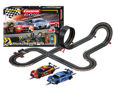 Carrera Go! DTM Power Lap -autorata, jossa on 6,3 metriä rataa ja kaarreja.