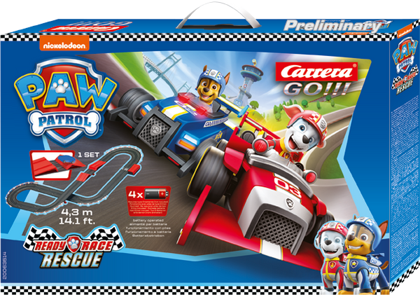 Carrera - Carrera Go!!! Paw Patrol Ready Race Rescue 4,3 m -autorata