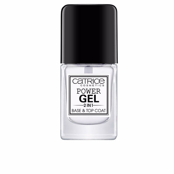 Catrice Power gel 2 in 1 pohjustus- ja päällyslakka 10,5 ml | Vuodevaatteet.fi