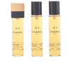 Chanel Nº 5 eau de toilette -käsilaukkusuihkeen täyttöpakkaukset 3 x 20 ml | Vuodevaatteet.fi