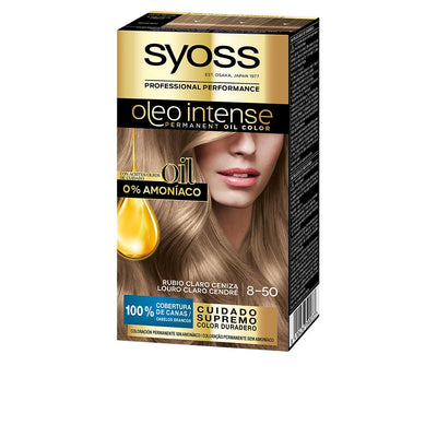 Oleo intense ammoniakiton hiusväri #8.50-tuhka blondi 5 kpl - SYOSS