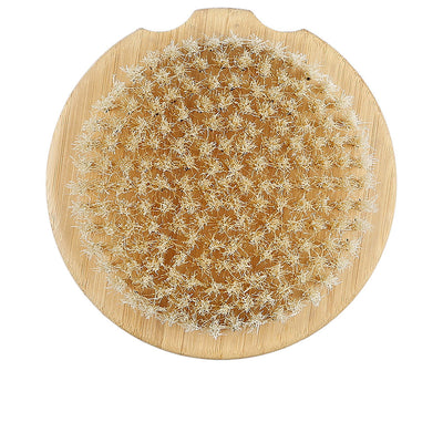 Bamboo luonnollinen pyöreä vartaloharja 1 kpl - LUSSONI