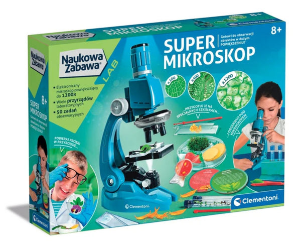 Clementoni - Clementoni Tieteellinen leikki Lab Super Mikroskooppi
