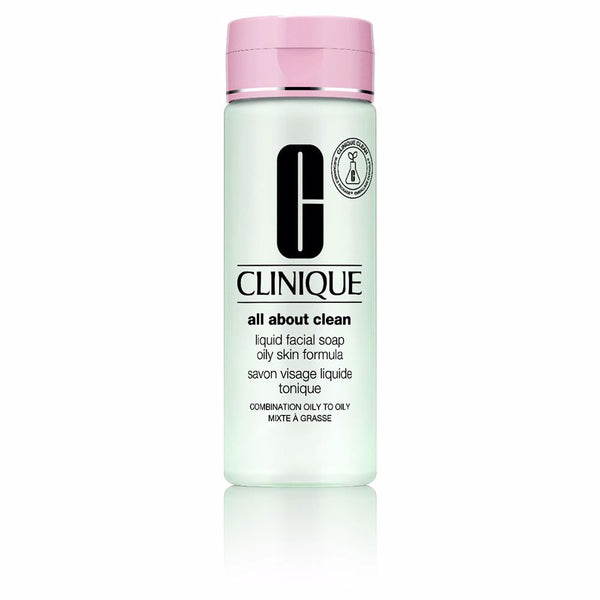 Clinique Liquid facial soap rasvaiselle iholle, pumppu 200 ml | Vuodevaatteet.fi