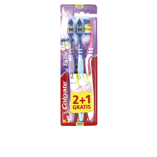 Colgate Zig zag hammasharja #medium 3 kpl | Vuodevaatteet.fi
