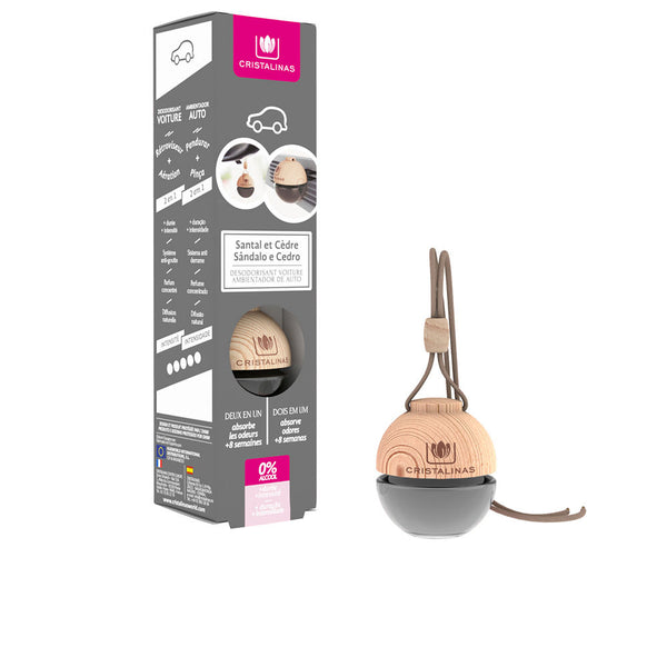 Cristalinas Car ilmanraikastin 0% #sandalwood-cedar 6 gr | Vuodevaatteet.fi