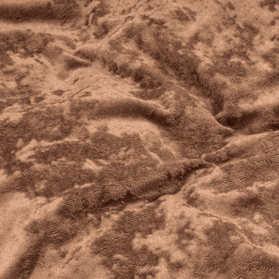 Ruskea murskattu sametti pussilakanasetti Crushed Velvet