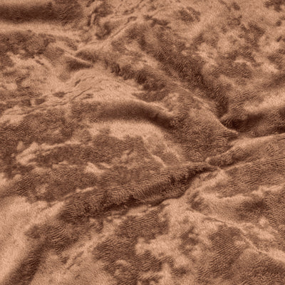 Ruskea murskattu sametti pussilakanasetti Crushed Velvet
