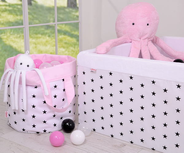 Bobono - Pehmeä mustekala helistimellä - valkoinen - sileä minky