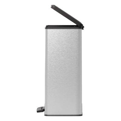 Curver Poljinroskis Deco suorakaide 65 l hopea