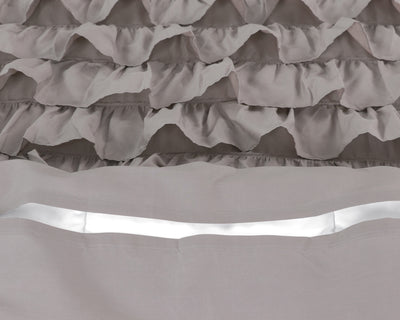 Taupe puuvilla pussilakanasetti Cyprus